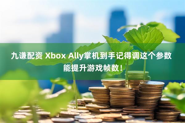 九谦配资 Xbox Ally掌机到手记得调这个参数 能提升游戏帧数！